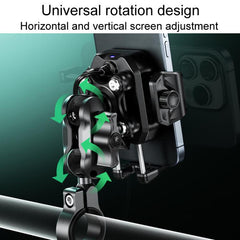 Kewig M33-A5 Outdoor Riding Shock Absorbing Anti-Theft 15W QI Wireless Charger Cell Phone Mounting Bracket