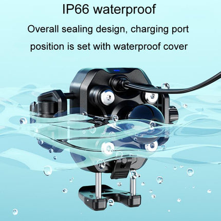 Kewig M33-A5 Outdoor Riding Shock Absorbing Anti-Theft 15W QI Wireless Charger Cell Phone Mounting Bracket