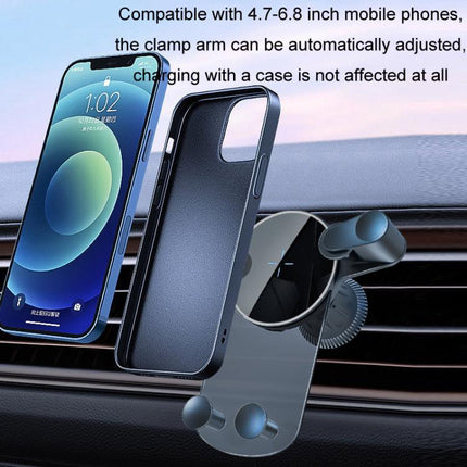 15W Mobile Phones Snap-on Car Wireless Charging Holder