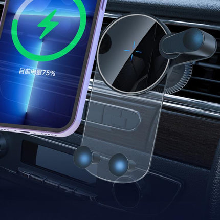 15W Mobile Phones Snap-on Car Wireless Charging Holder