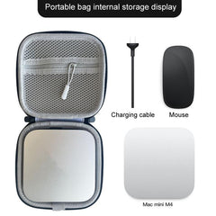 For Mac Mini M4 Storage Bag Computer Host Portable Protective Hard Case Storage Case