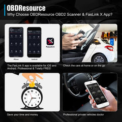OBDResource ELM327 Car Fault Bluetooth Diagnostic Instrument Supports iO