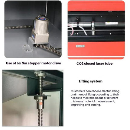 3020B CO2 Laser Engraving Machine  For Wood Leather Woodworking, EU Plug
