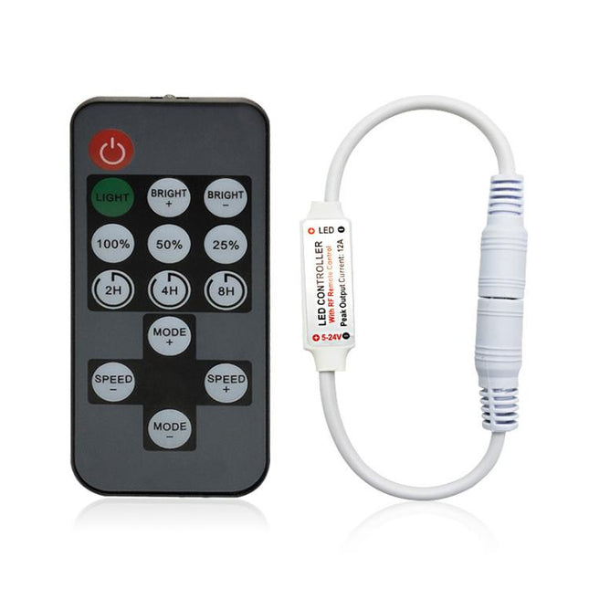 14 Keys RF Single Color Timer Dimmer LED Strip Controller, JHX-014
