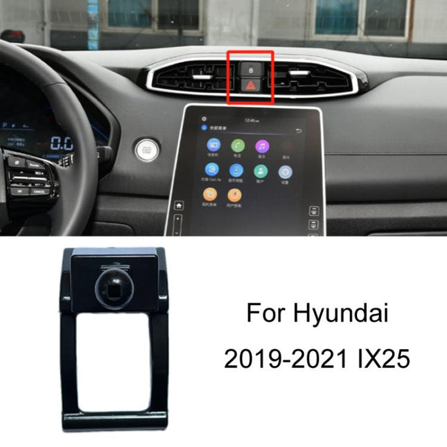 For Hyundai Left Driving Car Special Mobile Navigation Bracket Base, 19-21 IX25, 20-22 Sonata, 20-22 Elantra Driver Seat, 20-22 Elantra Double Flash Side, 21-22 Custo, 21-23 Tucson L, 21 IX35, 21 MISTRA