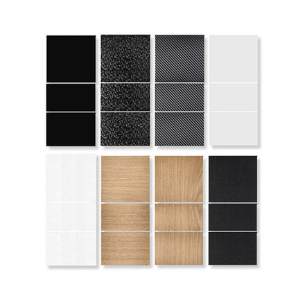For Tesla 2024+ Model 3 Highland Center Console Panel Protection Sticker, Horizontal Wood Grain, Vertical Wood Grain, Carbon Fiber Grain, Matt Black, Frosted Black