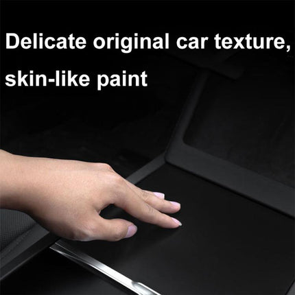 For Tesla 2024+ Model 3 Highland Center Console Panel Protection Sticker, Horizontal Wood Grain, Vertical Wood Grain, Carbon Fiber Grain, Matt Black, Frosted Black