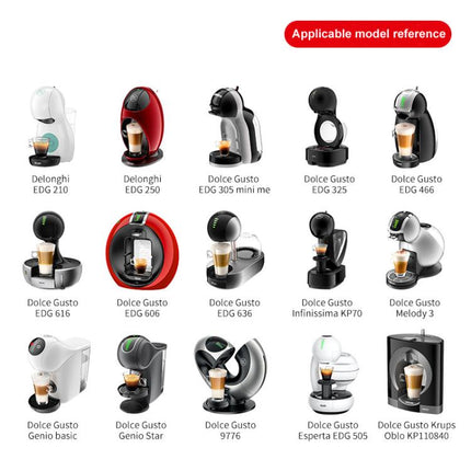 For Dolce Gusto Coffee Maker Stainless Steel Reusable Coffee Capsule Shell, Capsule+Brush And Scoop, Capsule+40mm Powder Hammer+Brush And Scoop