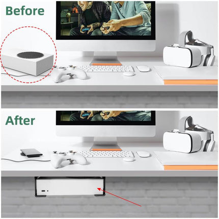 For Xbox One S / X, Xbox 360 Under Desk Storage Stand Rack