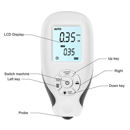 High-Precision Anti-Slip Paint Coating Thickness Gauge