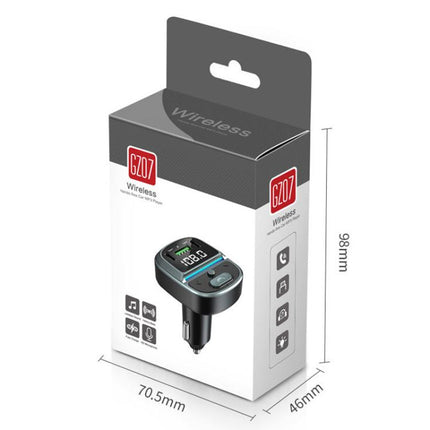 Car Voltage Digital Display Fast Charger Vehicle MP3 Bluetooth Player, GZ07