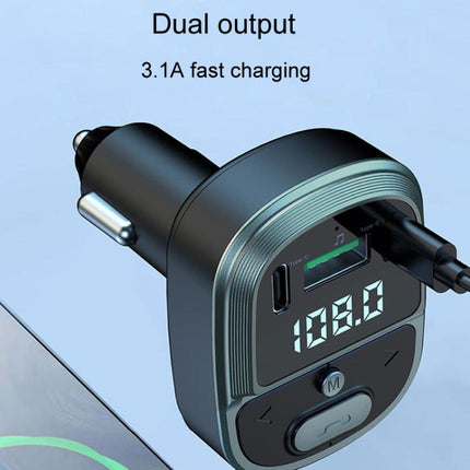 Car Voltage Digital Display Fast Charger Vehicle MP3 Bluetooth Player, GZ07
