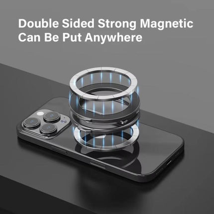 Foldable Double-sided Magnetic Phone Holder Gym Car Universal Stand, Basic Black, Basic Silver, Mirror Type Black, Mirror Type Silver