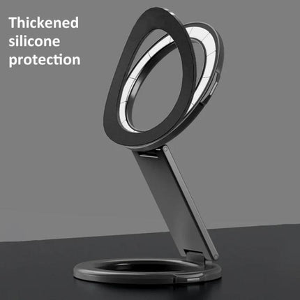 Foldable Double-sided Magnetic Phone Holder Gym Car Universal Stand, Basic Black, Basic Silver, Mirror Type Black, Mirror Type Silver