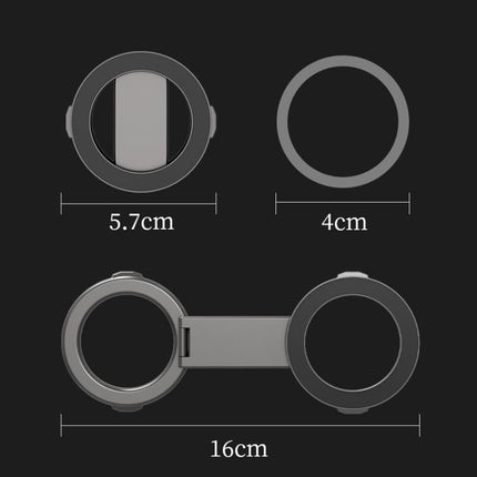 Foldable Double-sided Magnetic Phone Holder Gym Car Universal Stand, Basic Black, Basic Silver, Mirror Type Black, Mirror Type Silver