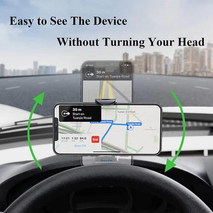 Car Dashboard Sun Visor Phone Mount Holder Center Console Navigation Bracket