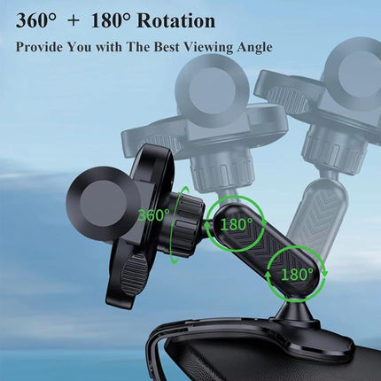 Car Dashboard Sun Visor Phone Mount Holder Center Console Navigation Bracket