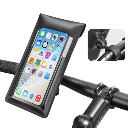 Bicycle Waterproof Phone Bag Mount Stand 360 Degree Rotation Motorcycle Bike Cellphone Holder, Handlebar Model, Rearview Mirror Model