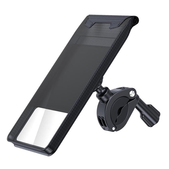 Bicycle Holder Waterproof Pouch Bag Bike Motorcycle Handlebar Mirror Phone Stand Mount, L, XL
