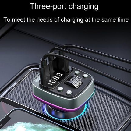 Car Voltage Display Fast Charger Subwoofer MP3 Bluetooth Player, GZ08