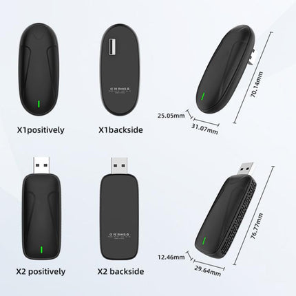 Original Carplay Wired To Wireless Box Adapter Car Connect Android Box, MINI SE X1AIR Black, MINI SE X2AIR Black