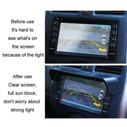 Car Navigation Display Universal Sun Visor, S, M, Carbon Pattern S, Carbon Pattern M