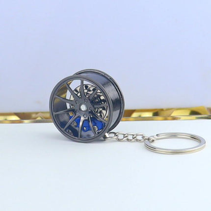 Metal Wheel Hub Brake Integrated Keychain