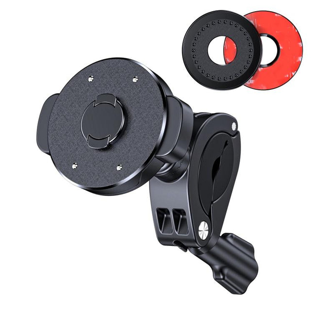 Bicycle Motorcycle Snap-On Mobile Phone Holder With Magnetic Ring