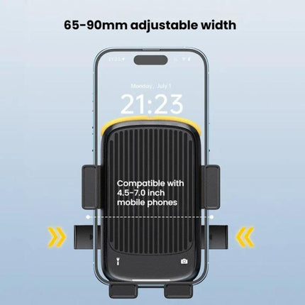 Bicycle and Motorcycle Phone Holder with Hidden Silicone Strap, Handbar, Rearview Mirror