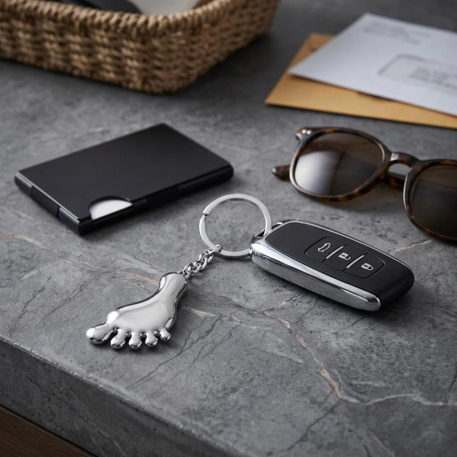 Small Feet Metal Keychain Gift