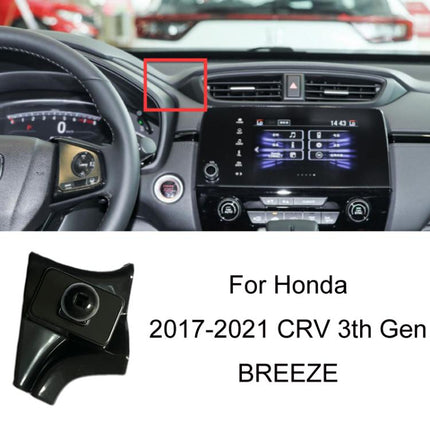 For Honda Left-hand Drive Car-Mounted Mobile Phone Navigation Holder Base, 16-21 10th Generation Civic, 17-21 CRV Double Flash/BREEZE, 17-21 AVANCIER, 17-21 CRV Right/BREEZE, 17-21 CRV 3th Generation/BREEZE, 18-21 URV, 18-22 Accord 10th Generation/Insp...