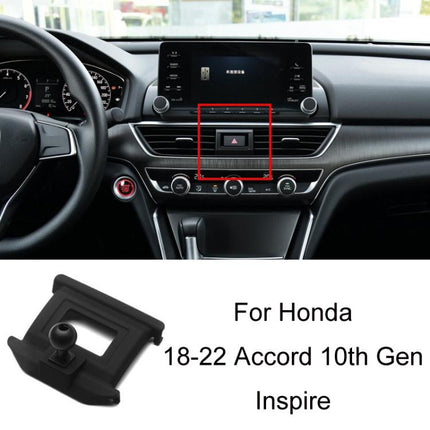 For Honda Left-hand Drive Car-Mounted Mobile Phone Navigation Holder Base, 16-21 10th Generation Civic, 17-21 CRV Double Flash/BREEZE, 17-21 AVANCIER, 17-21 CRV Right/BREEZE, 17-21 CRV 3th Generation/BREEZE, 18-21 URV, 18-22 Accord 10th Generation/Insp...