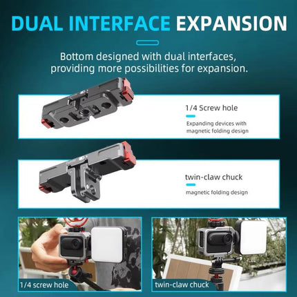 For Insta360 GO 3 / 3S Flymile Magnetic Metal Quick Release Base Sports Camera Adapter Bracket, For Insta360 GO 3 / 3S