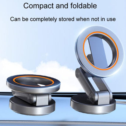 JK-319 Universal Foldable Car Cell Phone Holder Car Dashboard Rotating Magnetic Navigation Mount