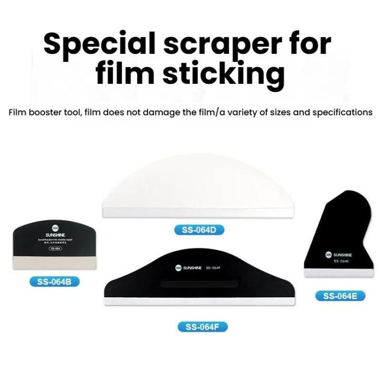 Mobile Phone Tablet PCs Protective Film Scraper Hydrogel Film Screen Scraper Card, SUNSHINE SS-064D, SUNSHINE SS-064E, SUNSHINE SS-064F