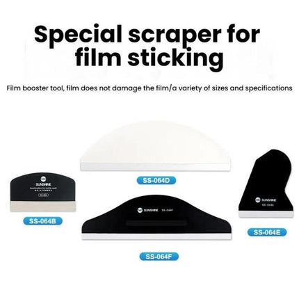 Mobile Phone Tablet PCs Protective Film Scraper Hydrogel Film Screen Scraper Card, SUNSHINE SS-064D, SUNSHINE SS-064E, SUNSHINE SS-064F