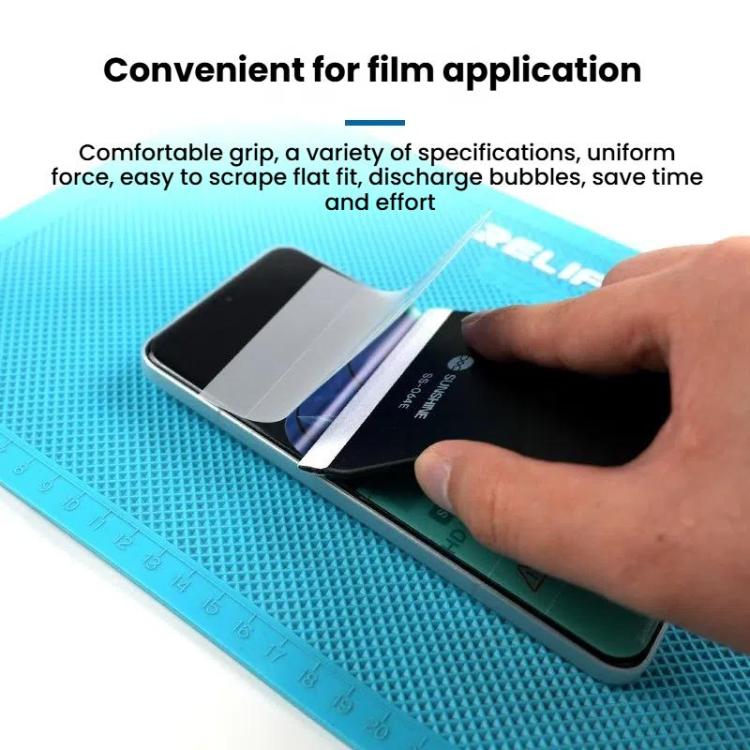 Mobile Phone Tablet PCs Protective Film Scraper Hydrogel Film Screen Scraper Card, SUNSHINE SS-064D, SUNSHINE SS-064E, SUNSHINE SS-064F