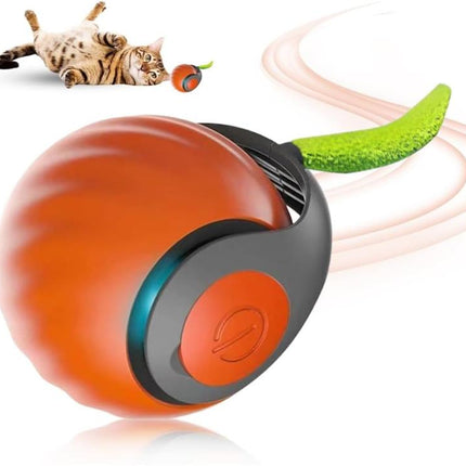 Smart Self Rolling Ball Interactive Cat Toys USB Rechargeable Cat Ball Two Speed Adjustment