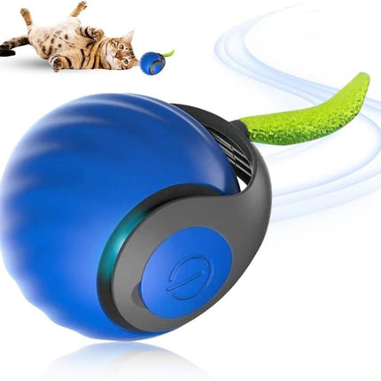 Smart Self Rolling Ball Interactive Cat Toys USB Rechargeable Cat Ball Two Speed Adjustment
