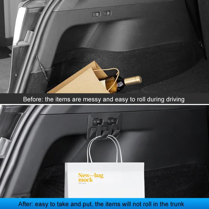 For Tesla Model Y Car Hidden Trunk Modification Button Folding Hook, For Tesla Model Y