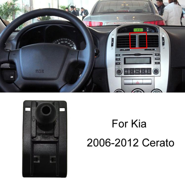 For Kia Left Driving Car Special Mobile Phone Navigation Bracket Base, 06-12 Cerato, 07-13 Sportage, 09-14 Sorento, 09-16 Forte, 11-15 K5, 11-15 K2, 11-16 Sportage, 13-17 K3, 14-17 K4, 15-19 KX3, 16-17 KX5, 16-19 K5, 17-20 Pegas, 18-20 Forte           ...
