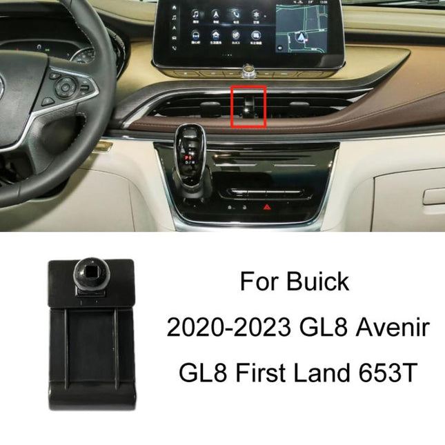 For Buick Left Driving Car Special Mobile Phone Navigation Bracket Base, 20-23 GL8 Avenir/GL8 First Land 653T, 21 GL6, 22-23 Verano Pro/Verano PRO GS, 22 Envista