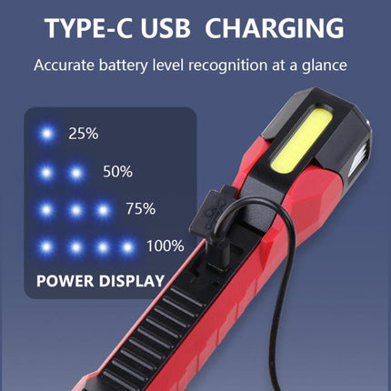 Magnet-Hook COB Rotating Strong Light Emergency Work Light