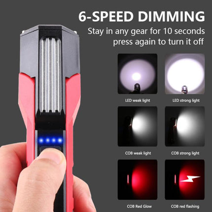 Magnet-Hook COB Rotating Strong Light Emergency Work Light