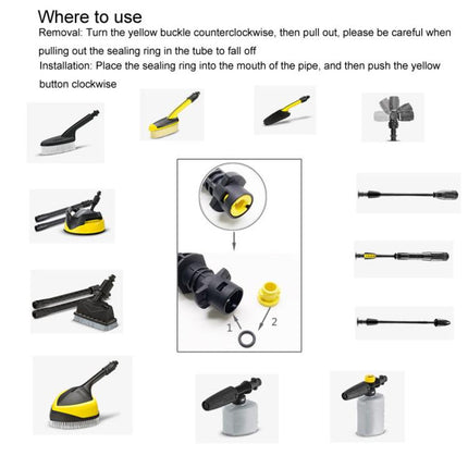 For Karcher K2 / K3 / K4 / K5 / K6 / K7 High Pressure Washer O-Shape Sealing Ring, 16pcs / Set