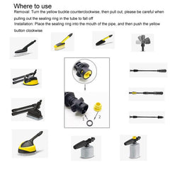 For Karcher K2 / K3 / K4 / K5 / K6 / K7 High Pressure Washer O-Shape Sealing Ring