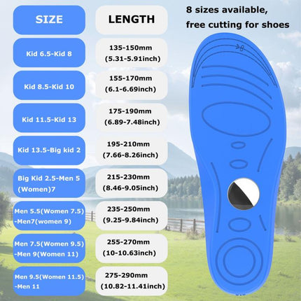 For AirTag 2nd Gen / AirTag 1st Gen Locator Insole Cover Children And The Elderly Hidden Anti-Lost Device, 135—150MM, 155—170MM, 175—190MM, 195—210MM, 215—230MM, 235—250MM, 255—270MM, 275—290MM