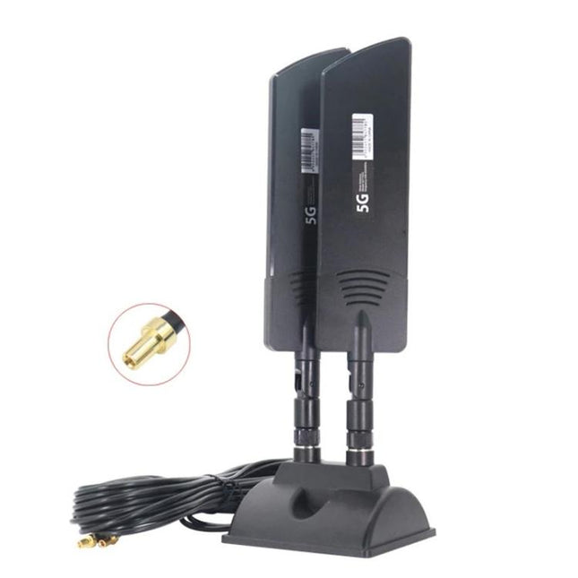 42dbi 5G Router External Antenna Outdoor Long Range WiFi Signal Coverage Booster, SMA Male Black, TS9 Black, SMA Male White, TS9 White