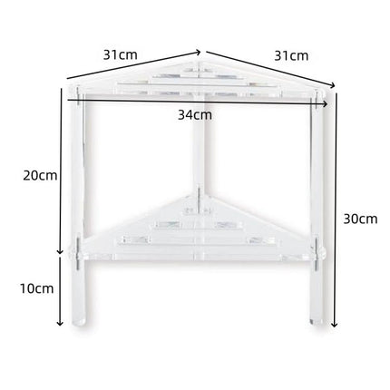 Acrylic Triangle Shower Pot Hollow Bracket