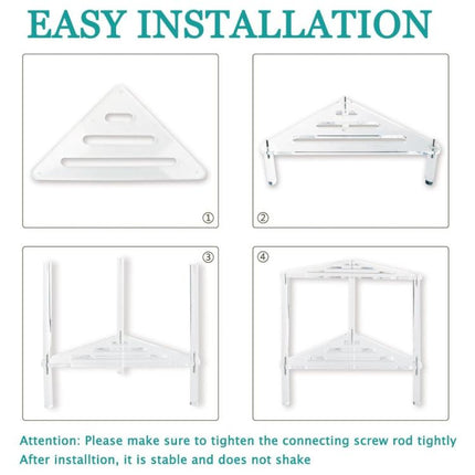 Acrylic Triangle Shower Pot Hollow Bracket